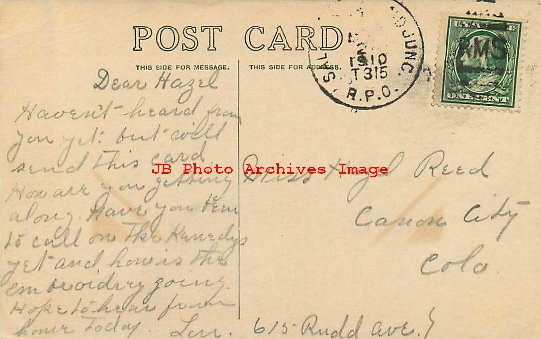 CO, River Portal, Colorado, Road Leading To Gunnison Canyon, 1910 PM ...