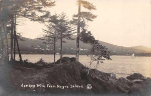 Rockport Michigan Camden Mts from Negro Island Real Photo Postcard J69599