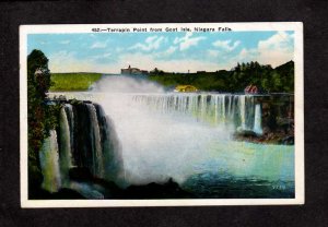 NY Niagara Falls Terrapin Point From Goat Isle ON New York Ontario Postcard