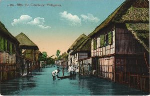 PC PHILIPPINES, AFTER THE CLOUDBURST, Vintage Postcard (b42970)