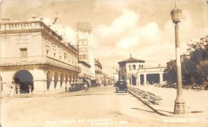 Monterrey Mexico~Calle De Zaragoza~Hotel Monterrey~Street Scene~1939 RPPC