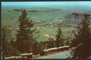 Colorado GOLDEN and Table Mountains from Buffalo Bill Memorial Museum - Chrome