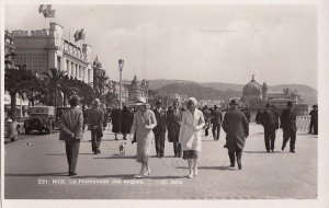 Postcard RPPC La Promenade des Anglais Nice France