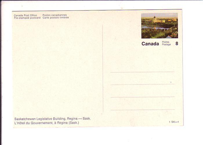 Saskatchewan Legislative Building, Regina Saskatchewan Canada Post Matching 8...