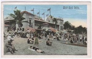 Casino Miami Beach Crowd Florida 1925 postcard