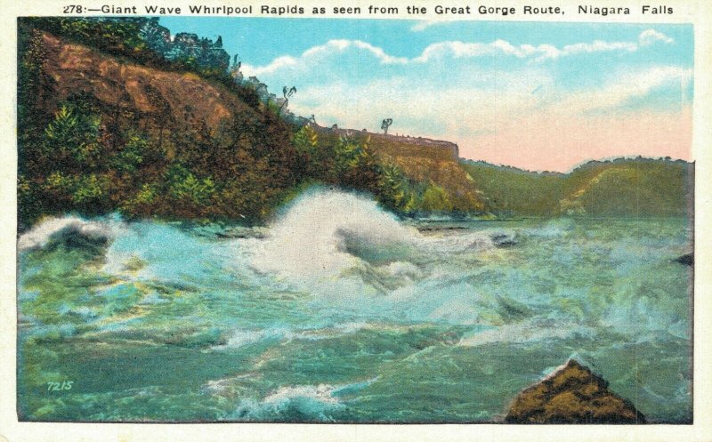 USA Giant Wave Whirlpool Rapids Great Gorge Route Niagara Falls  07.39