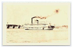 Postcard Ferry Tri-Cities Washington? RPPC Real Photo Card