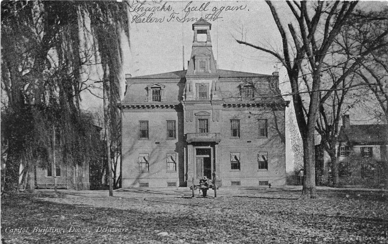 H76/ Dover Delaware Postcard c1907 Capitol Building Dover  117