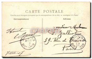 Old Postcard Bernieres rue de la Gare The level crossing