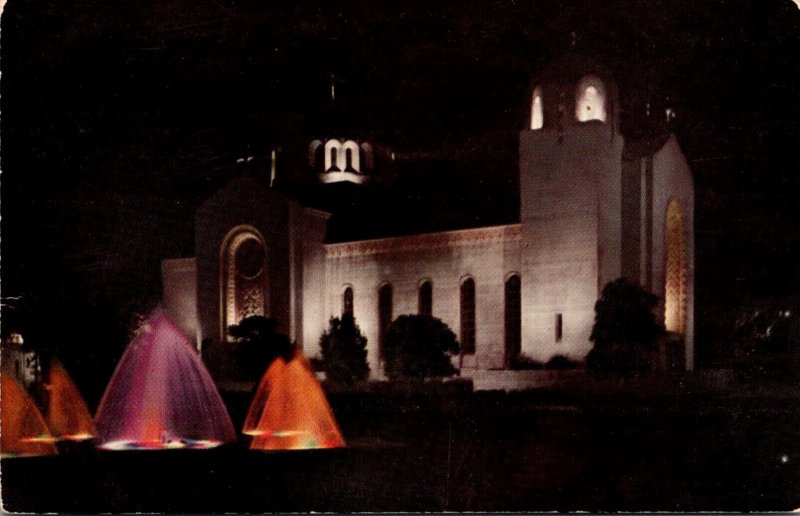 California Los Angeles Saint Sophia Cathedral At Night