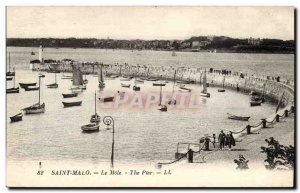 Saint Malo Old Postcard The Mole