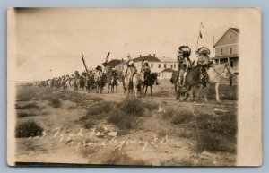 CHEYENNE AMERICAN INDIANS SOUTH DAKOTA ANTIQUE REAL PHOTO POSTCARD RPPC