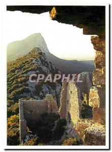 Postcard Modern Languedoc Pic San Loup saw the castle Montferrant