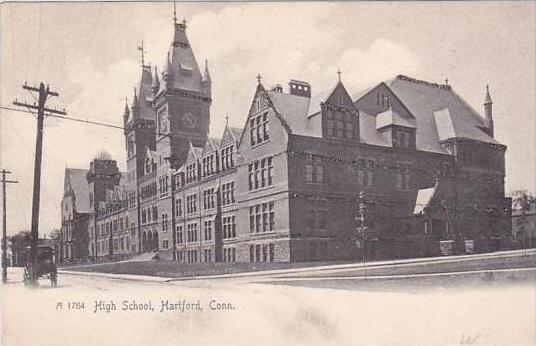 Connecticut Hartford High School 1906 Rotograph