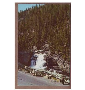 Firehole Falls Yellowstone National Park Postcard Unused