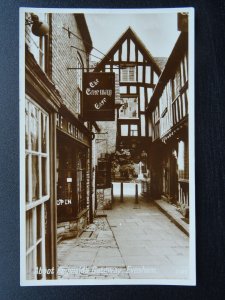 Worcestershire EVESHAM Abbot Reginalds Gateway & GATEWAY CAFE - Old RP Postcard