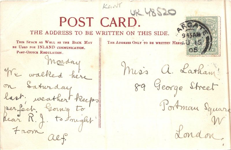 uk48520 kingsgate castle  real photo uk