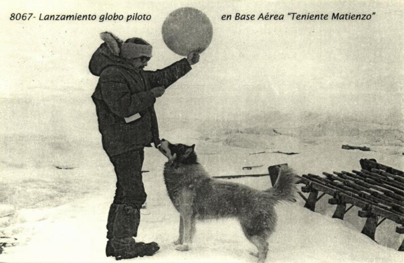 argentina, Antarctic Teniente Matienzo Air Base, Launching Pilot Balloon