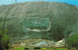 STONE MOUNTAIN, Georgia GA   CONFEDERATE MONUMENT & Scenic Railroad   Postcard 