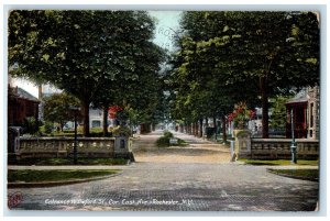 1907 Entrance to Oxford Street Corner East Avenue Rochester NY Postcard