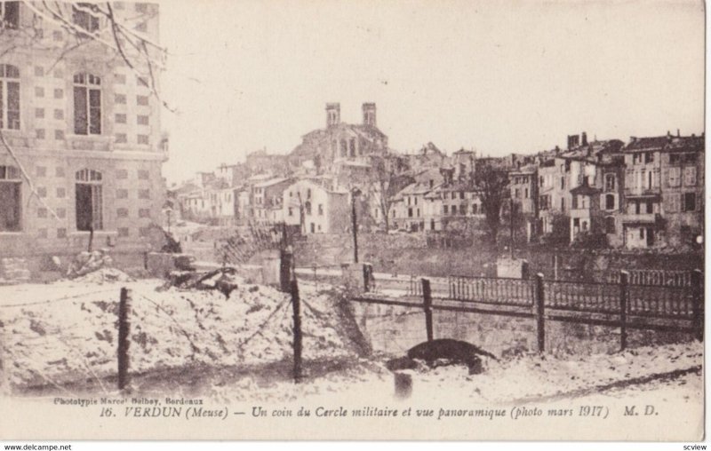 WAR 1914-18; VERDUN, France, battle damage #1