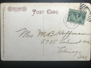 Vintage Postcard 1914 A Street Richmond Indiana (IN)