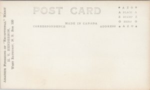 Bonaventure Island Quebec QC Lofty Cliffs HV Henderson RPPC Postcard G65