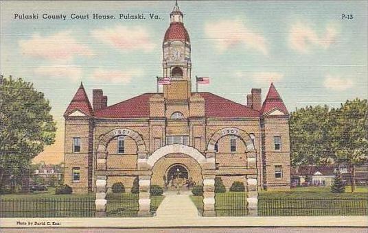 Virginia Pulaski Pulaski County Court House