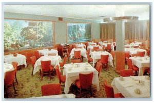New York NY Postcard Oak Room Fairmont Hotel Interior Restaurant c1960 Vintage