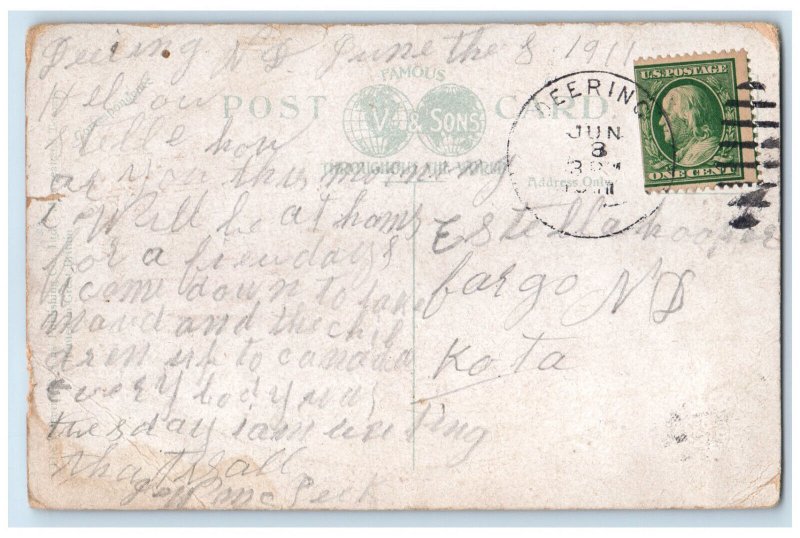 1911 C.P.R.S.S. Princess Charlotte Vancouver Victoria Service BC Canada Postcard