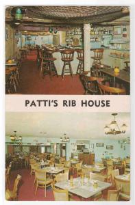 Patti's Rib House Restaurant West Dennis Massachusetts postcard