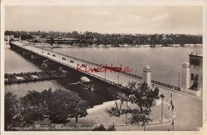 Postcard RPPC Egypt Cairo Nile Bridge Khedive Ismail