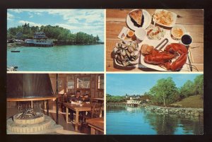 Little Deer Isle, Maine/ME. Postcard, Lobster Pool Restaurant, 1970!