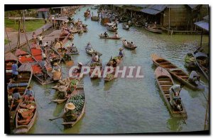 Postcard Old Wad Sai Floating Market