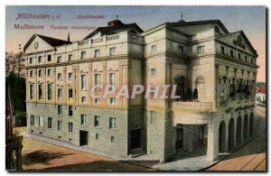 Mulhausen Old Postcard Stadttheater