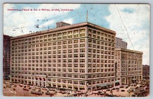 Marshall Field & Co Retail Store, Chicago, Illinois, Antique 1910 Postcard