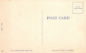 Black Cat Walking on Clothes Line, Just a Line I'm Staying Here, Comic, Postcard