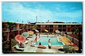 1960 Pool at Howard Johnson Motor Lodge and Restaurant Myrtle Beach SC Postcard
