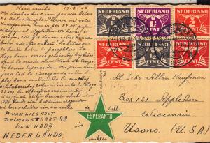 Post Card of Der Haag - Message in Esperanto