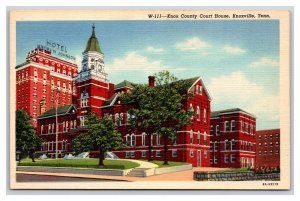 Knox County Court House Knoxville Tennessee TN UNP Linen Postcard F21