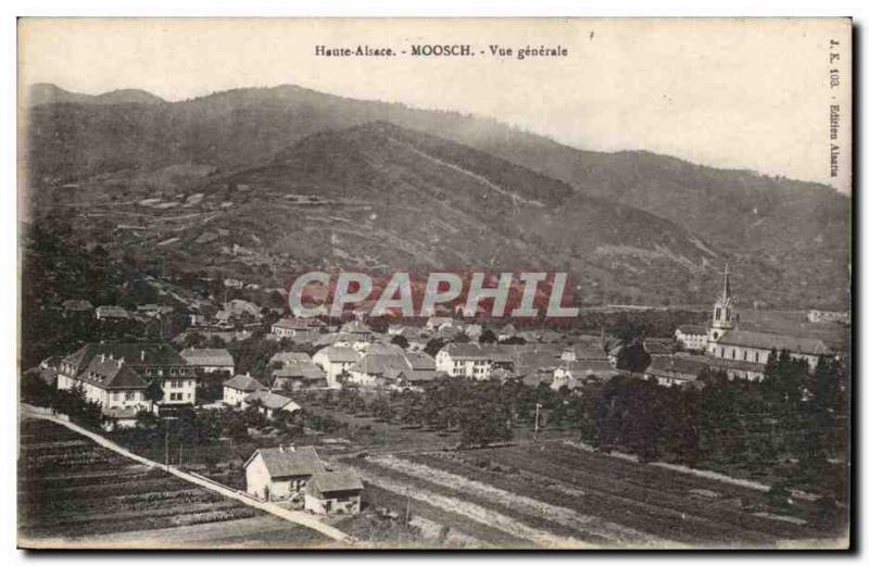 Moosch - Vue Generale Postcard Old