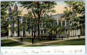 HARVARD UNIVERSITY, MA   Tuck Postcard  THE LIBRARY, GORE HALL  1909  UDB