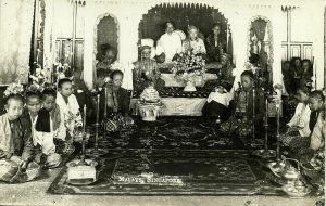 singapore, Native Malay Wedding (1910s) RPPC Postcard