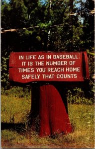 Rustic Outdoor Plaque Itasca State Park MN Postcard PC38