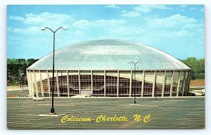 CHARLOTTE, NC North Carolina ~ Ultra Modern BOJANGLES COLISEUM c1950s  Postcard