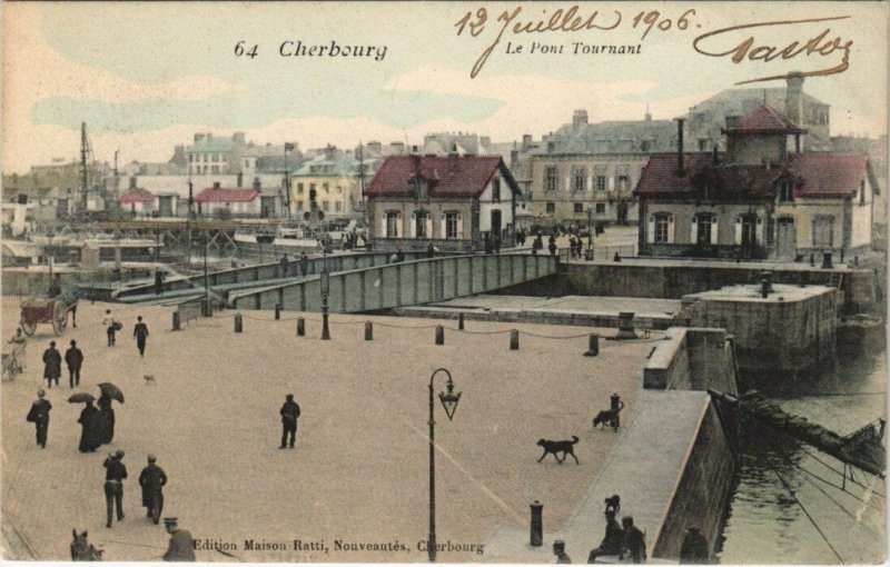 CPA CHERBOURG Le Pont Tournant (128358)