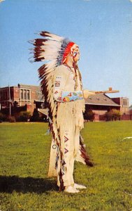 Chief Illiniwek, University Of Illinois Champaign Urbana, Illinois USA Indian...