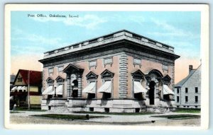 OSKALOOSA, Iowa IA ~ POST OFFICE Mahaska County ca 1920s Postcard