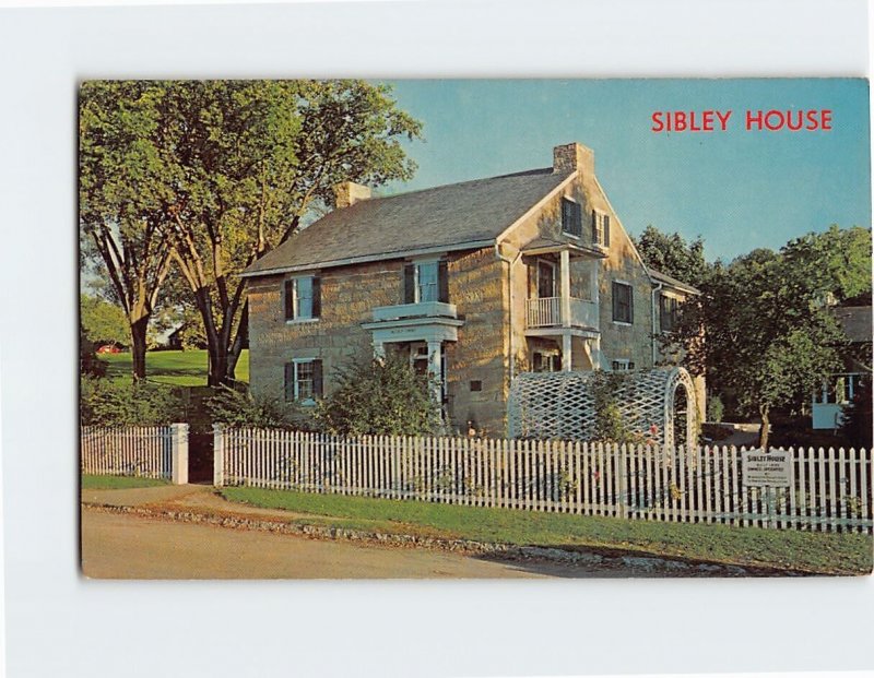 Postcard Sibley House Mendota Minnesota USA