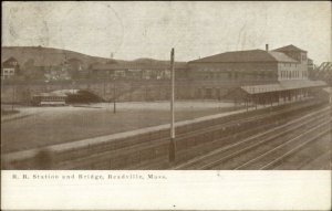 Readville MA RR Train Station Depot c1905 Postcard